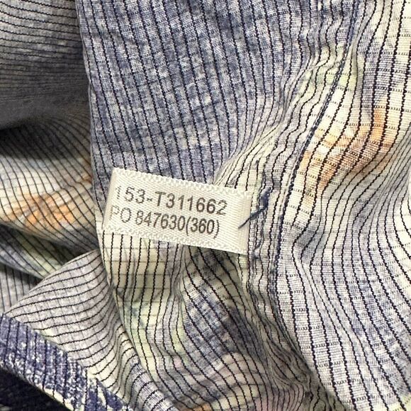 Tommy Bahama Shirt Men’s Size Medium Blue Tropical Floral Print Button Down - Picture 9 of 11